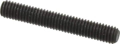 Value Collection - M3x0.50, 20mm OAL, Flat Point Set Screw - Grade 14.9 (45H) Alloy Steel, 1.5mm Key - USA Tool & Supply