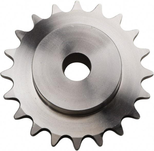 U.S. Tsubaki - 14 Teeth, 3/8" Chain Pitch, Chain Size 35, Plain Bore Sprocket - 1/2" Bore Diam, 1.685" Pitch Diam, 1.87" Outside Diam - USA Tool & Supply