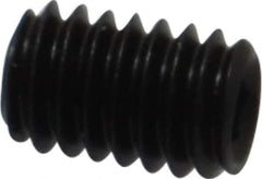 Value Collection - M4x0.70, 6mm OAL, Flat Point Set Screw - Grade 14.9 (45H) Alloy Steel, 2mm Key - USA Tool & Supply