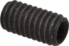 Value Collection - M4x0.70, 8mm OAL, Flat Point Set Screw - Grade 14.9 (45H) Alloy Steel, 2mm Key - USA Tool & Supply