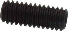 Value Collection - M4x0.70, 10mm OAL, Flat Point Set Screw - Grade 14.9 (45H) Alloy Steel, 2mm Key - USA Tool & Supply