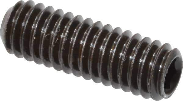 Value Collection - M4x0.70, 12mm OAL, Flat Point Set Screw - Grade 14.9 (45H) Alloy Steel, 2mm Key - USA Tool & Supply