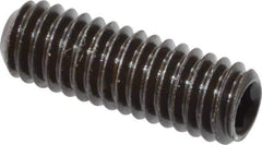 Value Collection - M4x0.70, 12mm OAL, Flat Point Set Screw - Grade 14.9 (45H) Alloy Steel, 2mm Key - USA Tool & Supply