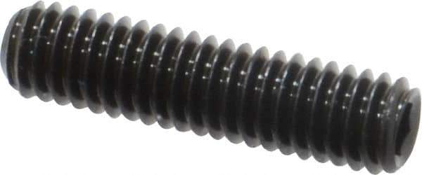 Value Collection - M4x0.70, 16mm OAL, Flat Point Set Screw - Grade 14.9 (45H) Alloy Steel, 2mm Key - USA Tool & Supply