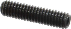 Value Collection - M4x0.70, 16mm OAL, Flat Point Set Screw - Grade 14.9 (45H) Alloy Steel, 2mm Key - USA Tool & Supply