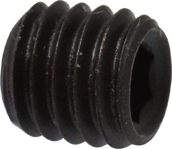 Value Collection - M5x0.80, 5mm OAL, Flat Point Set Screw - Grade 14.9 (45H) Alloy Steel, 2.5mm Key - USA Tool & Supply