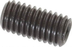 Value Collection - M5x0.80, 10mm OAL, Flat Point Set Screw - Grade 14.9 (45H) Alloy Steel, 2.5mm Key - USA Tool & Supply