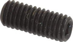 Value Collection - M5x0.80, 12mm OAL, Flat Point Set Screw - Grade 14.9 (45H) Alloy Steel, 2.5mm Key - USA Tool & Supply