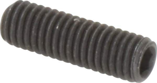 Value Collection - M5x0.80, 16mm OAL, Flat Point Set Screw - Grade 14.9 (45H) Alloy Steel, 2.5mm Key - USA Tool & Supply