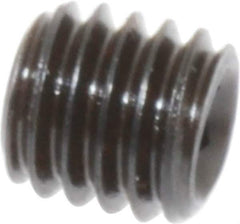 Value Collection - M6x1.00, 6mm OAL, Flat Point Set Screw - Grade 14.9 (45H) Alloy Steel, 3mm Key - USA Tool & Supply