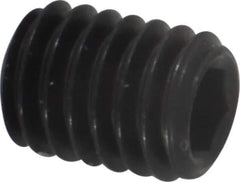 Value Collection - M6x1.00, 8mm OAL, Flat Point Set Screw - Grade 14.9 (45H) Alloy Steel, 3mm Key - USA Tool & Supply