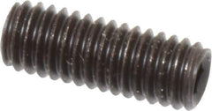 Value Collection - M6x1.00, 16mm OAL, Flat Point Set Screw - Grade 14.9 (45H) Alloy Steel, 3mm Key - USA Tool & Supply