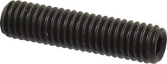 Value Collection - M6x1.00, 25mm OAL, Flat Point Set Screw - Grade 14.9 (45H) Alloy Steel, 3mm Key - USA Tool & Supply