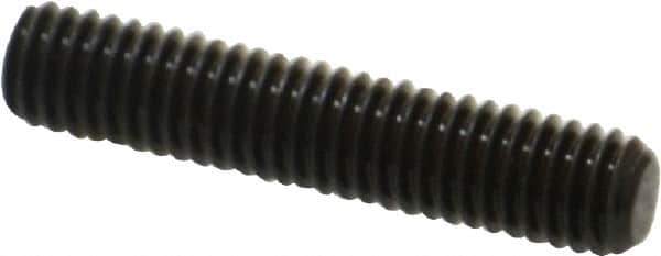 Value Collection - M6x1.00, 30mm OAL, Flat Point Set Screw - Grade 14.9 (45H) Alloy Steel, 3mm Key - USA Tool & Supply