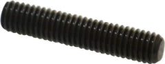 Value Collection - M6x1.00, 30mm OAL, Flat Point Set Screw - Grade 14.9 (45H) Alloy Steel, 3mm Key - USA Tool & Supply