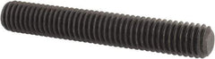 Value Collection - M6x1.00, 40mm OAL, Flat Point Set Screw - Grade 14.9 (45H) Alloy Steel, 3mm Key - USA Tool & Supply