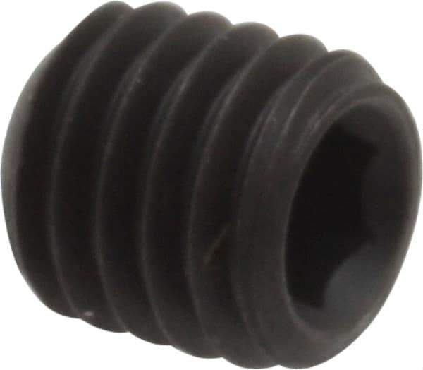 Value Collection - M8x1.25, 8mm OAL, Flat Point Set Screw - Grade 14.9 (45H) Alloy Steel, 4mm Key - USA Tool & Supply