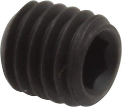 Value Collection - M8x1.25, 8mm OAL, Flat Point Set Screw - Grade 14.9 (45H) Alloy Steel, 4mm Key - USA Tool & Supply