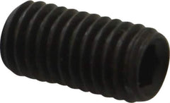 Value Collection - M8x1.25, 16mm OAL, Flat Point Set Screw - Grade 14.9 (45H) Alloy Steel, 4mm Key - USA Tool & Supply