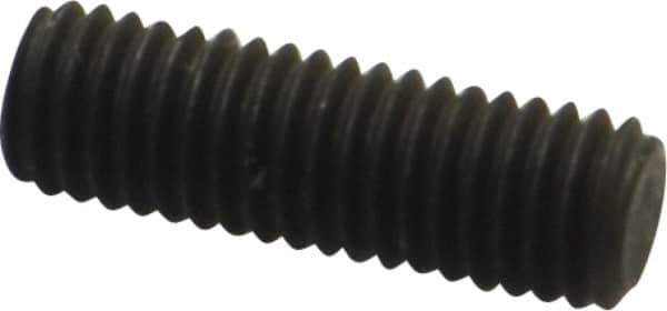 Value Collection - M8x1.25, 25mm OAL, Flat Point Set Screw - Grade 14.9 (45H) Alloy Steel, 4mm Key - USA Tool & Supply
