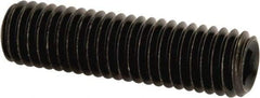 Value Collection - M8x1.25, 30mm OAL, Flat Point Set Screw - Grade 14.9 (45H) Alloy Steel, 4mm Key - USA Tool & Supply