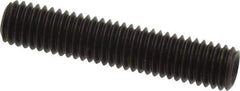 Value Collection - M8x1.25, 40mm OAL, Flat Point Set Screw - Grade 14.9 (45H) Alloy Steel, 4mm Key - USA Tool & Supply