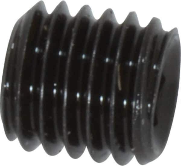 Value Collection - M10x1.50, 10mm OAL, Flat Point Set Screw - Grade 14.9 (45H) Alloy Steel, 5mm Key - USA Tool & Supply
