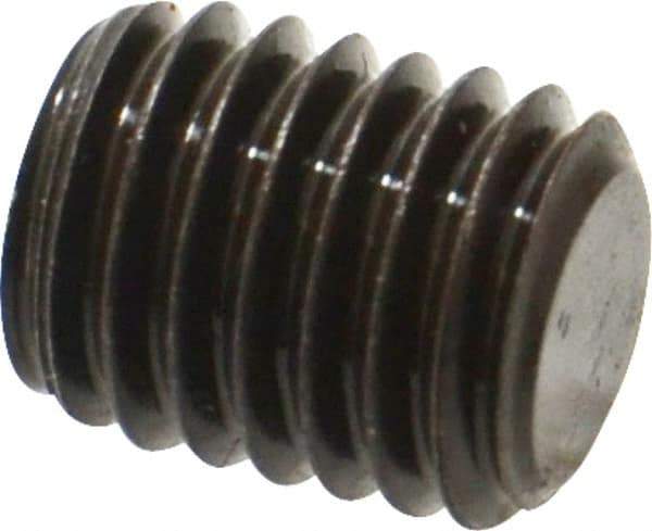 Value Collection - M10x1.50, 12mm OAL, Flat Point Set Screw - Grade 14.9 (45H) Alloy Steel, 5mm Key - USA Tool & Supply