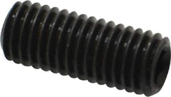 Value Collection - M10x1.50, 25mm OAL, Flat Point Set Screw - Grade 14.9 (45H) Alloy Steel, 5mm Key - USA Tool & Supply