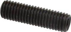 Value Collection - M10x1.50, 35mm OAL, Flat Point Set Screw - Grade 14.9 (45H) Alloy Steel, 5mm Key - USA Tool & Supply