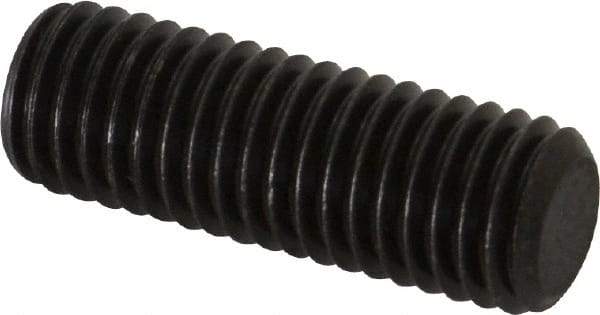 Value Collection - M12x1.75, 35mm OAL, Flat Point Set Screw - Grade 14.9 (45H) Alloy Steel, 6mm Key - USA Tool & Supply