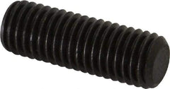 Value Collection - M12x1.75, 35mm OAL, Flat Point Set Screw - Grade 14.9 (45H) Alloy Steel, 6mm Key - USA Tool & Supply