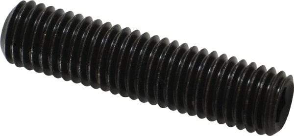Value Collection - M12x1.75, 50mm OAL, Flat Point Set Screw - Grade 14.9 (45H) Alloy Steel, 6mm Key - USA Tool & Supply
