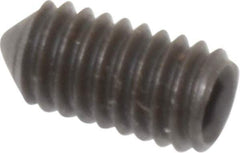 Value Collection - M4x0.70, 8mm OAL, Cone Point Set Screw - Grade 14.9 (45H) Alloy Steel, 2mm Key - USA Tool & Supply