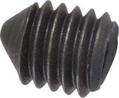 Value Collection - M5x0.80, 6mm OAL, Cone Point Set Screw - Grade 14.9 (45H) Alloy Steel, 2.5mm Key - USA Tool & Supply