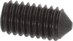 Value Collection - M6x1.00, 12mm OAL, Cone Point Set Screw - Grade 14.9 (45H) Alloy Steel, 3mm Key - USA Tool & Supply