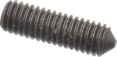 Value Collection - M6x1.00, 20mm OAL, Cone Point Set Screw - Grade 14.9 (45H) Alloy Steel, 3mm Key - USA Tool & Supply