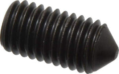 Value Collection - M10x1.50, 20mm OAL, Cone Point Set Screw - Grade 14.9 (45H) Alloy Steel, 5mm Key - USA Tool & Supply
