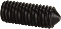 Value Collection - M12x1.75, 30mm OAL, Cone Point Set Screw - Grade 14.9 (45H) Alloy Steel, 6mm Key - USA Tool & Supply