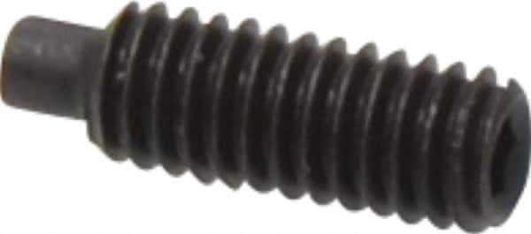 Value Collection - M4x0.70, 12mm OAL, Dog Point Set Screw - Grade 14.9 (45H) Alloy Steel, 2mm Key - USA Tool & Supply