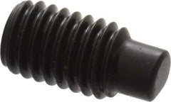 Value Collection - M5x0.80, 10mm OAL, Dog Point Set Screw - Grade 14.9 (45H) Alloy Steel, 2.5mm Key - USA Tool & Supply