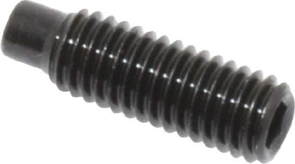 Value Collection - M5x0.80, 16mm OAL, Dog Point Set Screw - Grade 14.9 (45H) Alloy Steel, 2.5mm Key - USA Tool & Supply