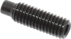 Value Collection - M5x0.80, 16mm OAL, Dog Point Set Screw - Grade 14.9 (45H) Alloy Steel, 2.5mm Key - USA Tool & Supply