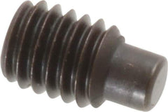 Value Collection - M6x1.00, 10mm OAL, Dog Point Set Screw - Grade 14.9 (45H) Alloy Steel, 3mm Key - USA Tool & Supply