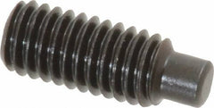 Value Collection - M6x1.00, 16mm OAL, Dog Point Set Screw - Grade 14.9 (45H) Alloy Steel, 3mm Key - USA Tool & Supply