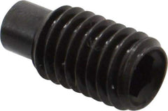 Value Collection - M8x1.25, 16mm OAL, Dog Point Set Screw - Grade 14.9 (45H) Alloy Steel, 4mm Key - USA Tool & Supply