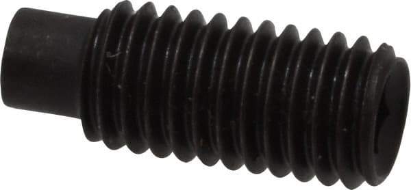 Value Collection - M8x1.25, 20mm OAL, Dog Point Set Screw - Grade 14.9 (45H) Alloy Steel, 4mm Key - USA Tool & Supply