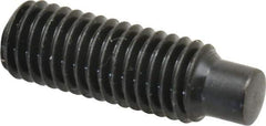 Value Collection - M8x1.25, 25mm OAL, Dog Point Set Screw - Grade 14.9 (45H) Alloy Steel, 4mm Key - USA Tool & Supply