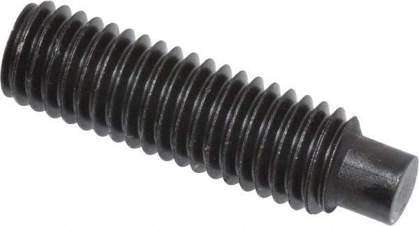 Value Collection - M8x1.25, 30mm OAL, Dog Point Set Screw - Grade 14.9 (45H) Alloy Steel, 4mm Key - USA Tool & Supply