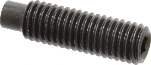 Value Collection - M10x1.50, 35mm OAL, Dog Point Set Screw - Grade 14.9 (45H) Alloy Steel, 5mm Key - USA Tool & Supply